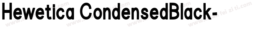 Hewetica CondensedBlack字体转换